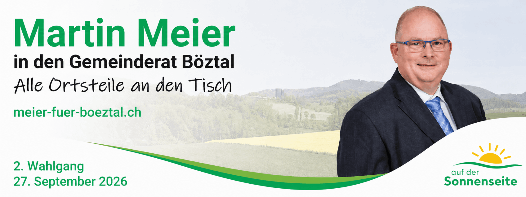 Martin Meier in den Gemeinderat Böztal - Alle Ortsteile an den Tisch